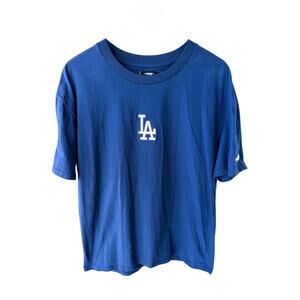 Pro Standard LA Dodgers T-Shirt Mens Medium Blue MLB Logo Graphic Tee